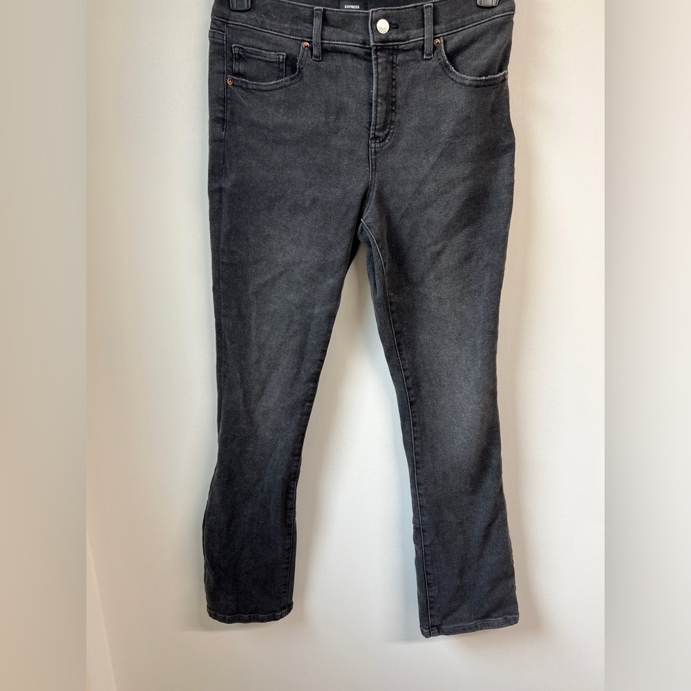 Express Dark Gray Cropped Pants